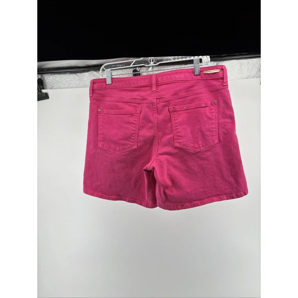 Pilcro and The Letterpress Anthropologie Women's Pink Stet Denim Shorts Size 31 - Picture 4 of 7
